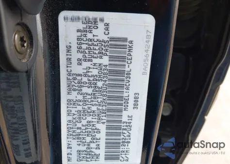 2003 Toyota Camry Le из США, поврежденный, VIN 4T1BE32K83U243834